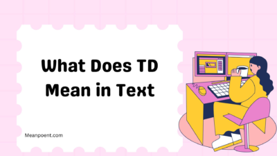 What Does TD Mean in Text