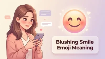 Blushing Smile Emoji Meaning