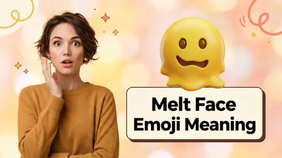 Melt  Face Emoji Meaning