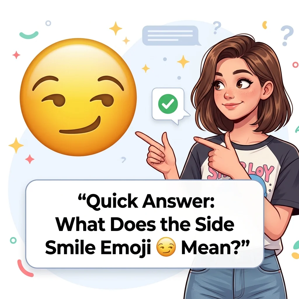 Quick Answer: What Does the Side Smile Emoji 😏 Mean?