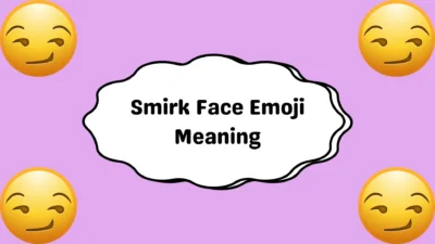 Smirk Face Emoji Meaning