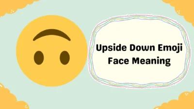 Upside Down Emoji Face Meaning