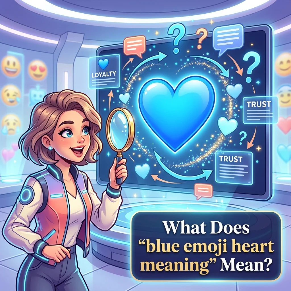 What Does "blue emoji heart meaning" Mean?