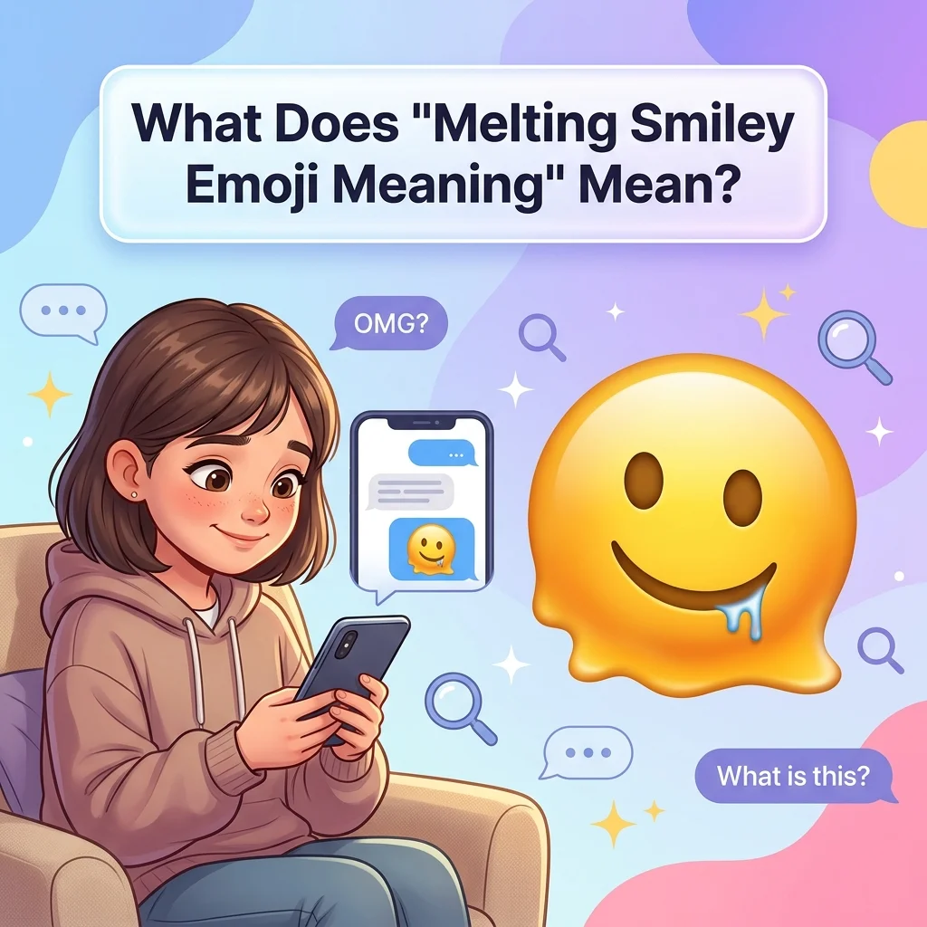 What Does “Melting Smiley Emoji Meaning” Mean?