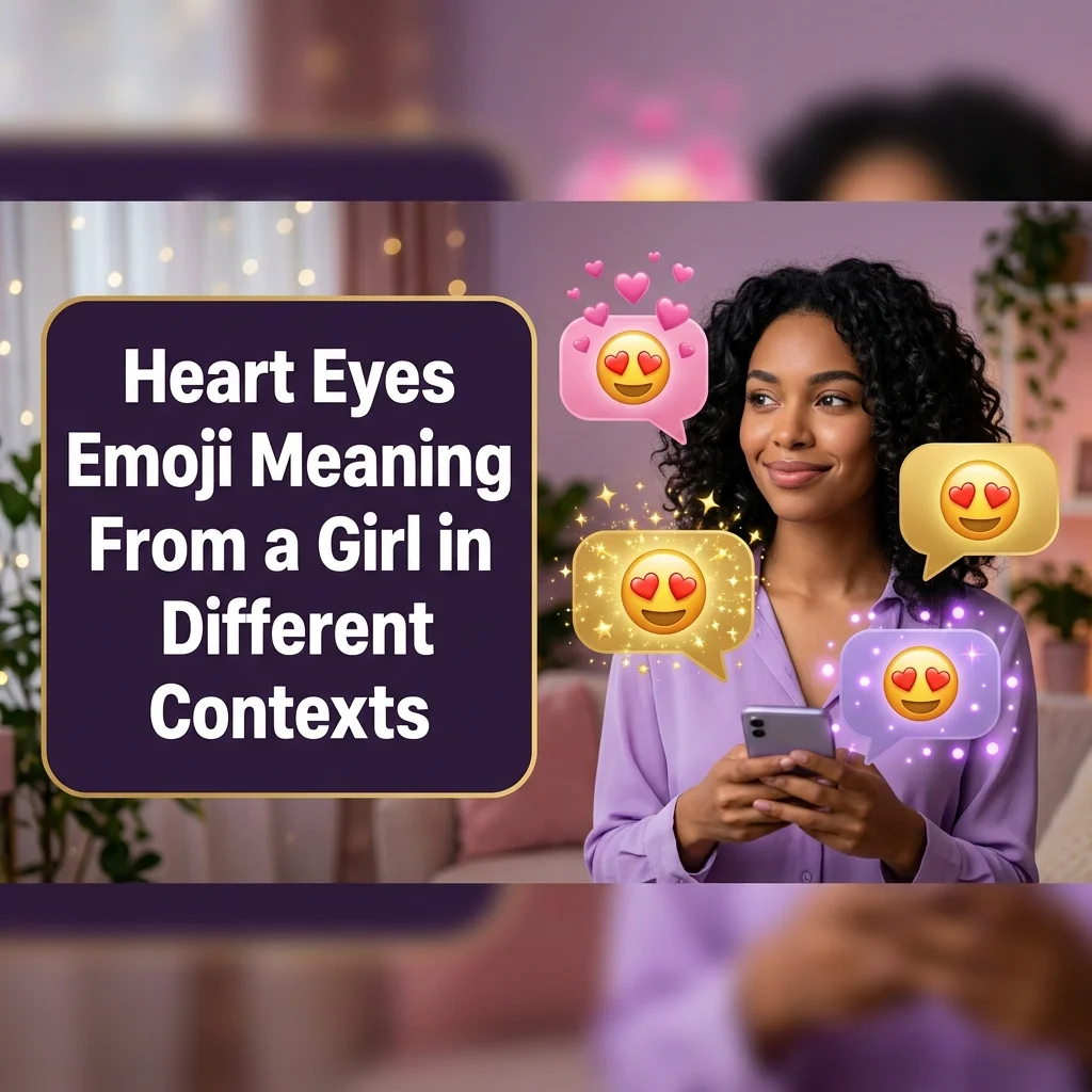 Heart Eyes Emoji Meaning From a Girl in Different Contexts