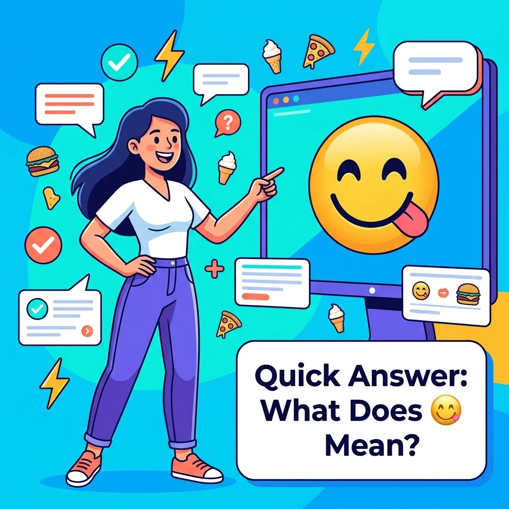 Quick Answer: What Does 😋 Mean?