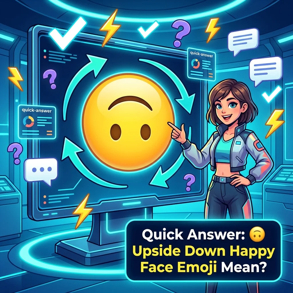 Quick Answer: 🙃 Upside Down Happy Face Emoji Mean?