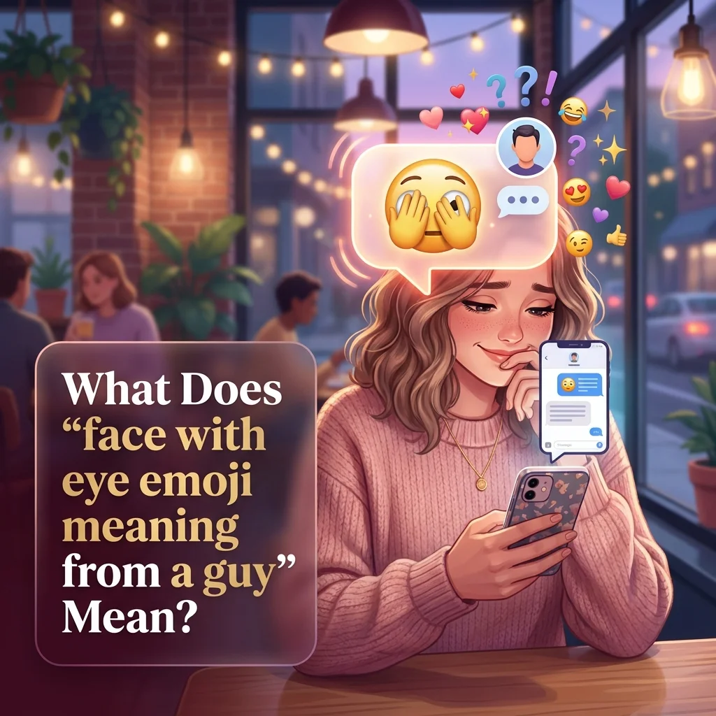 What Does "face with peeking eye emoji meaning