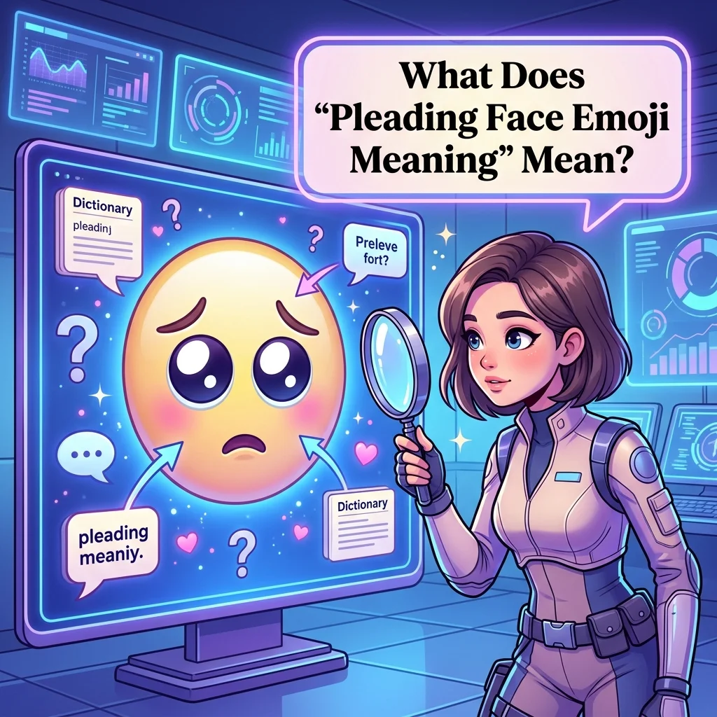 What Does "Pleading Face Emoji Meaning" Mean?