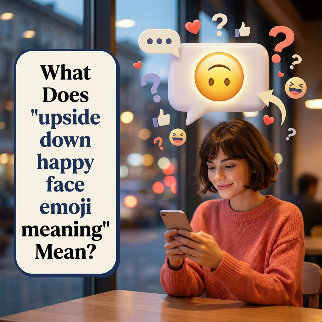 What Does "upside down happy face emoji meaning" Mean?